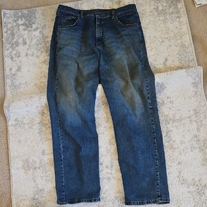 Wrangler Men's Relaxed Fit Blue Jeans - Faded Indigo